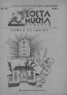 Żółta Mucha Tse-Tse 1929, R.1, Nr 24