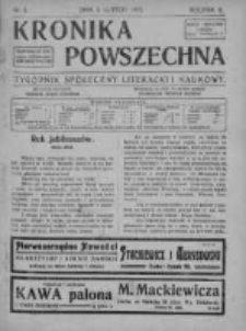 Kronika Powszechna. Tygodnik społeczny literacki i naukowy, 1912, I, T.3, Nr 5