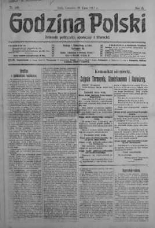 Godzina Polski : dziennik polityczny, społeczny i literacki 26 lipiec 1917 nr 202