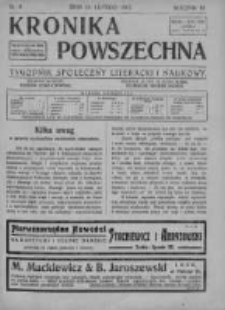 Kronika Powszechna. Tygodnik społeczny literacki i naukowy, 1912, I, T.3, Nr 8