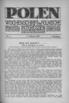 Polen. Wochenschrift für polnische Interessen. 1915, Jg. 1, Bd. I, Nr 6