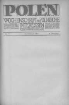 Polen. Wochenschrift für polnische Interessen. 1915, Jg. 1, Bd. I, Nr 7