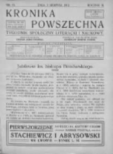 Kronika Powszechna. Tygodnik społeczny literacki i naukowy, 1912, II, T.3, Nr 31