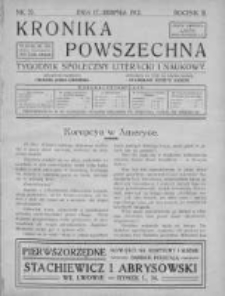 Kronika Powszechna. Tygodnik społeczny literacki i naukowy, 1912, II, T.3, Nr 33