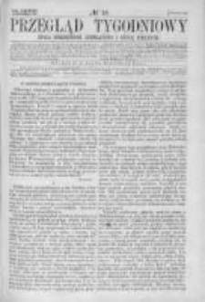 Przegląd Tygodniowy Życia Społecznego Literatury i Sztuk Pięknych 1866, R.I, Nr 38