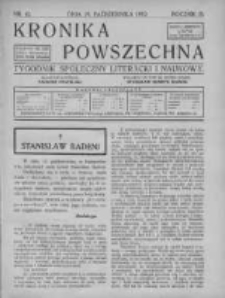 Kronika Powszechna. Tygodnik społeczny literacki i naukowy, 1912, II, T.3, Nr 42