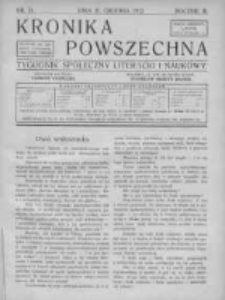Kronika Powszechna. Tygodnik społeczny literacki i naukowy, 1912, II, T.3, Nr 51