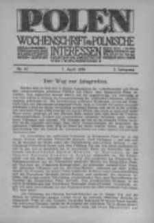 Polen. Wochenschrift für polnische Interessen. 1916, Jg. 2, Bd. VI, Nr 67