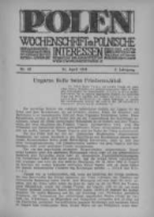 Polen. Wochenschrift für polnische Interessen. 1916, Jg. 2, Bd. VI, Nr 69