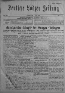 Deutsche Lodzer Zeitung 2 lipiec 1916 nr 181