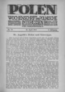 Polen. Wochenschrift für polnische Interessen. 1916, Jg. 2, Bd. VI, Nr 70