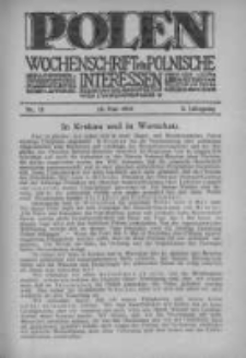 Polen. Wochenschrift für polnische Interessen. 1916, Jg. 2, Bd. VI, Nr 72