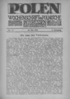 Polen. Wochenschrift für polnische Interessen. 1916, Jg. 2, Bd. VI, Nr 74