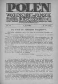 Polen. Wochenschrift für polnische Interessen. 1916, Jg. 2, Bd. VI, Nr 75