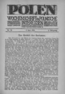 Polen. Wochenschrift für polnische Interessen. 1916, Jg. 2, Bd. VI, Nr 76