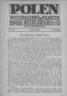 Polen. Wochenschrift für polnische Interessen. 1916, Jg. 2, Bd. VI, Nr 78