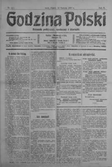 Godzina Polski : dziennik polityczny, społeczny i literacki 10 sierpień 1917 nr 217
