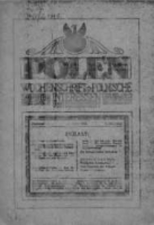 Polen. Wochenschrift für polnische Interessen. 1915, Jg. 1, [Bd. II], Nr 14