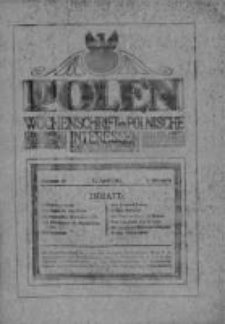 Polen. Wochenschrift für polnische Interessen. 1915, Jg. 1, [Bd. II], Nr 18