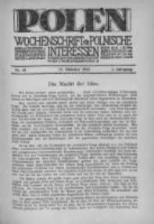 Polen. Wochenschrift für polnische Interessen. 1915, Jg. 1, Bd. IV, Nr 42