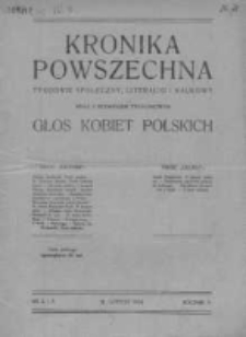 Kronika Powszechna. Tygodnik społeczny literacki i naukowy, 1914, R.5, Nr 6-7