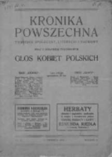 Kronika Powszechna. Tygodnik społeczny literacki i naukowy, 1914, R.5, Nr 26