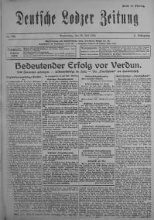 Deutsche Lodzer Zeitung 13 lipiec 1916 nr 192