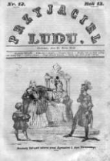 Przyjaciel Ludu czyli Tygodnik potrzebnych i pożytecznych wiadomości 1846, R.13, Nr 12