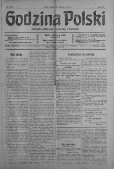 Godzina Polski : dziennik polityczny, społeczny i literacki 22 sierpień 1917 nr 229