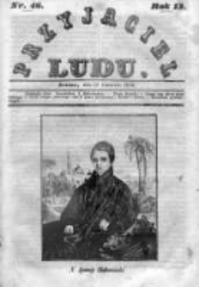 Przyjaciel Ludu czyli Tygodnik potrzebnych i pożytecznych wiadomości 1846, R.13, Nr 46