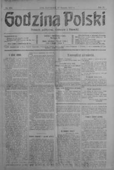 Godzina Polski : dziennik polityczny, społeczny i literacki 27 sierpień 1917 nr 234