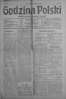 Godzina Polski : dziennik polityczny, społeczny i literacki 29 sierpień 1917 nr 236