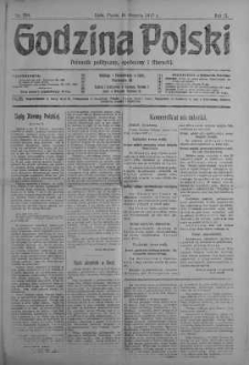 Godzina Polski : dziennik polityczny, społeczny i literacki 31 sierpień 1917 nr 238
