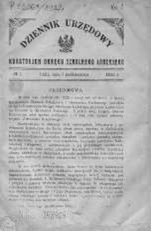 Dziennik Urzędowy Kuratorium Okręgu Szkolnego Łódzkiego 1 październik 1922 nr 1