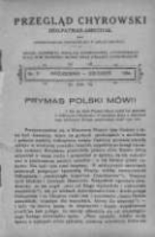 Przegląd Chyrowski. Organ Konwiktu, Sodalicyi konwikt., Chyrowskiego Koła Tow.... 1934, R. 42, Z. 5