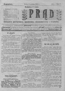 Prąd : dziennik polityczny, społeczny, ekonomiczny i literacki 9 grudzień R. 5. 1914 nr 4