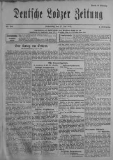 Deutsche Lodzer Zeitung 27 lipiec 1916 nr 206