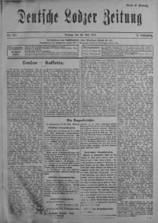 Deutsche Lodzer Zeitung 28 lipiec 1916 nr 207
