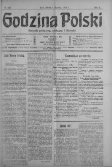 Godzina Polski : dziennik polityczny, społeczny i literacki 8 wrzesień 1917 nr 246