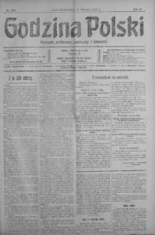 Godzina Polski : dziennik polityczny, społeczny i literacki 10 wrzesień 1917 nr 248