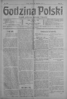 Godzina Polski : dziennik polityczny, społeczny i literacki 22 wrzesień 1917 nr 260