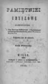 Pamietniki Umysłowe, Tom I, 1845