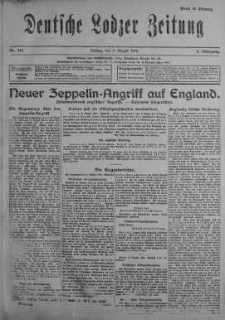 Deutsche Lodzer Zeitung 4 sierpień 1916 nr 214