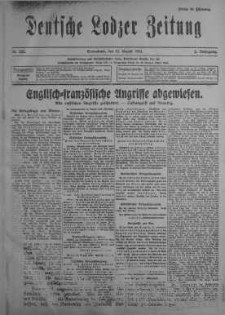 Deutsche Lodzer Zeitung 12 sierpień 1916 nr 222