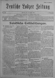 Deutsche Lodzer Zeitung 15 sierpień 1916 nr 225