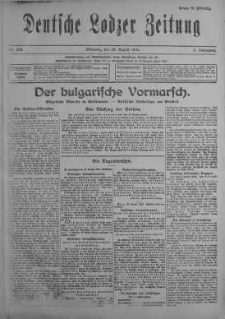 Deutsche Lodzer Zeitung 23 sierpień 1916 nr 233