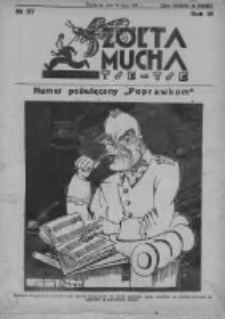 Żółta Mucha Tse-Tse 1931, R.3, Nr 37