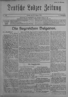 Deutsche Lodzer Zeitung 25 sierpień 1916 nr 235