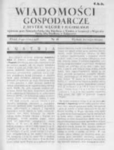 Wiadomośći Gospodarcze z Austrii, Węgier i Jugosławii 1928, R.2, Nr 18