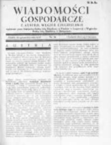 Wiadomośći Gospodarcze z Austrii, Węgier i Jugosławii 1928, R.2, Nr 26